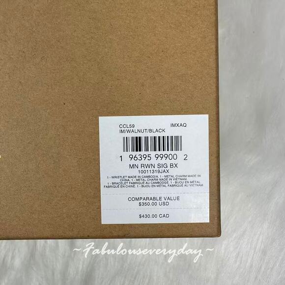 Coach Boxed Mini Rowan Crossbody Bag And Mirror Bag Charm Set Sig Canvas CCL59 - Picture 6 of 10